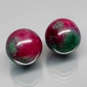Spectacular 13.46ct red and green Ruby in Zoisite