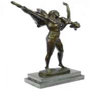 Two Russian Dancer Bronze Statue