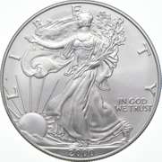 2000 American Silver Eagle - Struck Through ERORR REV