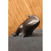 Desk Top Adorable Cat Bronze Sculpture