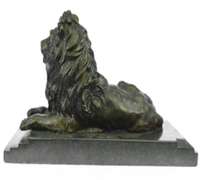 African Lion Wild Life Animal Edition Bronze Sculpture