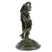 Nude Lady with Angel Bronze Statue