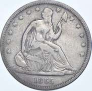 1865-S Seated Liberty Half Dollar