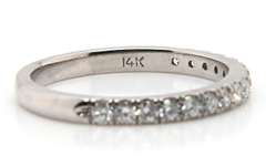 Dazzling White Gold Diamond Wedding Band