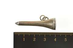 Sterling Silver 3D Ornate Solid Golf Tee Sportsman Charm/Pendant