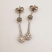 14kt White Gold & Diamond Earrings