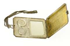 Sterling Silver Victorian Monogrammable Pinstriped Compact Fine Silver