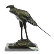 Wildlife Stork Bird Bronze Statue