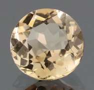 Exciting 3.11ct 9mm champagne Imperial Topaz solitaire