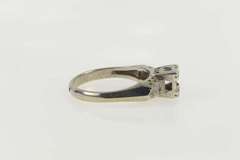 14K White Gold Vintage NOS 1950s 2.75mm Engagement Setting Ring