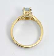 Feminine Aquamarine Ring