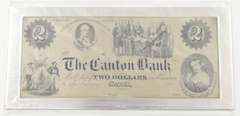 The Canton Bank China Maine Sterling Silver Art Bar .925 - 156.4 Grams