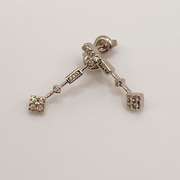 14kt White Gold & Diamond Earrings