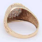 Gent's Yellow Gold Diamond Cluster Ring