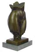 Female Nude Torso Bronze Figurine