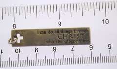 Sterling Silver Engraved Christ Pendant