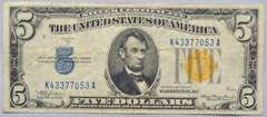 $ 5 1935 A North Africa Emergency Issue Silver Certificate