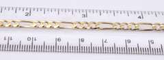 Charming Yellow Gold Figaro Link Bracelet