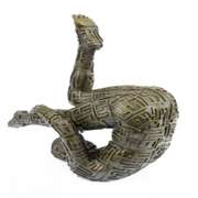 Yoga Exercise Bronze Sculpture