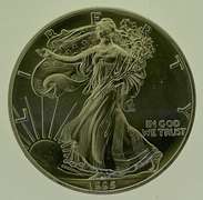 1995 1 OZ Fine Walking Liberty Silver Dollar