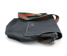 Gucci Canvas Flap Messenger Bag
