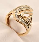 Flashy Diamond Cluster Ring