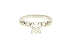 14K White Gold 1.53 Ctw Radiant Cut Diamond Engagement Ring