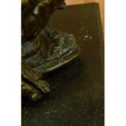 African Tiger Bronze Sculpture