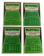 4 Topps 1975 Football Cards, All Greats