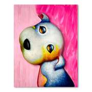 Wang, "Angel" Hand Painted Limited Edition Bas Relief Sculpture, Numbered 5/99, Hand Signed and Letter of Authenticity.