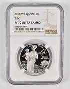 PF70 UCAM 2018-W $100 American Platinum Eagle - Life - Graded NGC