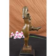 Curvy Nude Woman Bronze Sculpture