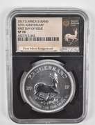 SP70 2017 South Africa 1 Krugerrand 1 Oz .999 Silver 50th Anniv - NGC