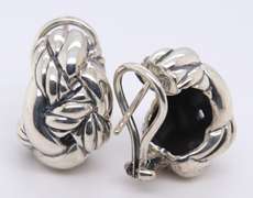 David Yurman Woven Cable Earrings