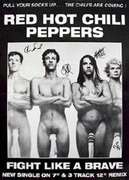 Red Hot Chili Peppers Autographed Facsimile Signed Poster 24"x36"