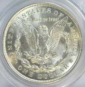 Nearly Gem BU 1921 Morgan Silver Dollar. PCGS MS64