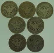 Four(4) 1906 Barber Half Dollar