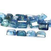 Heated only! 9.97ct greenish blue sapphire set