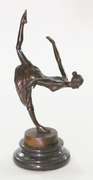 Special Patina Prima Ballerina Bronze Sculpture