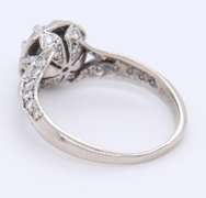 Vintage Style Platinum 0.75ctw Diamond Ring