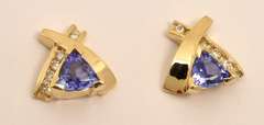 Terrific Trillion Tanzanite & Diamond Suite