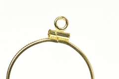 14K Yellow Gold 2 Rand South African Coin Holder Bezel Pendant