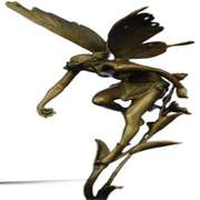 Mythical Bronze Fairy Angel Sculpture