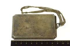 Sterling Silver Victorian Monogrammable Pinstriped Compact Fine Silver