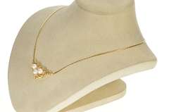 14K Yellow Gold Ornate Pearl Diamond Scrollwork Statement Necklace