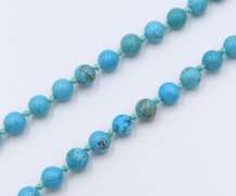 Turquoise Beads Long Necklace