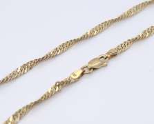 Vintage Italian Sterling Silver Rope Chain Necklace