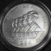 Lot Of 4 US Mint Commemorative Silver Coins.