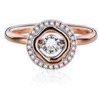 Beautiful Two tone Dancing Stone Ring