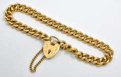 Vintage Gold Filled Bracelet with Lock